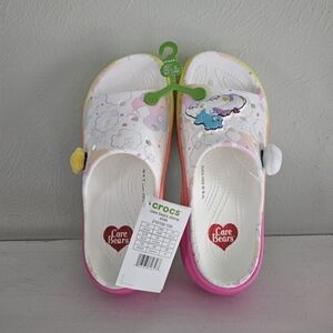 NWT CROCS X Care Bears Stomp Slides